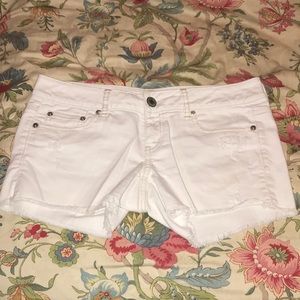 White jean shorts!